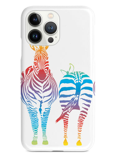 Rainbow Zebra Butt Case