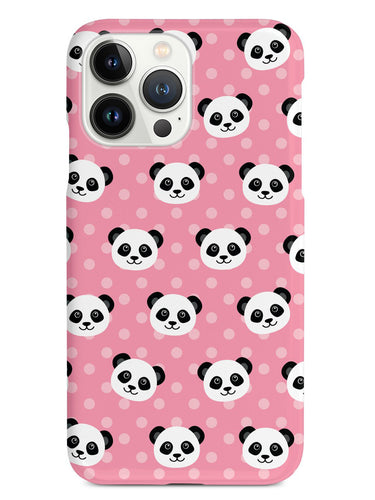 Cute Panda Pattern - Pink Polka Dots Case