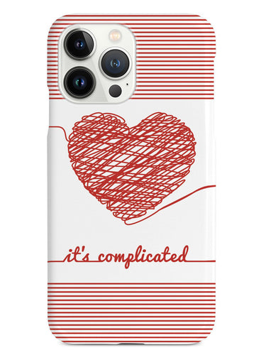 Chaos Doodle Heart - It's Complicated - White Case