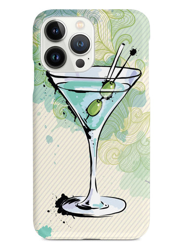 Watercolor Martini - Black Case