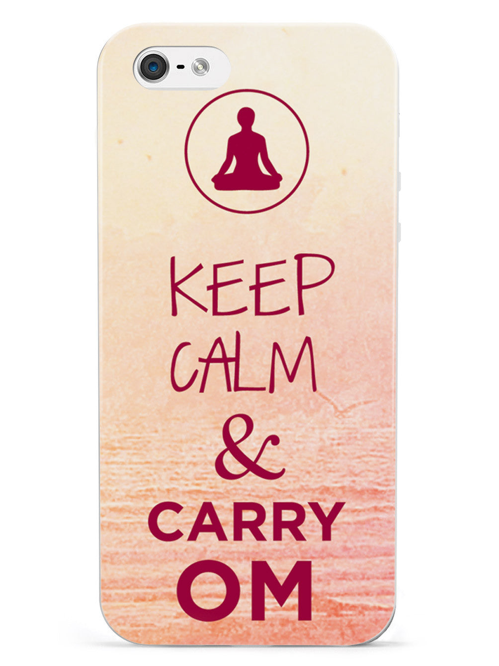 Keep Calm & Carry Om - Yoga Humor Funny Case