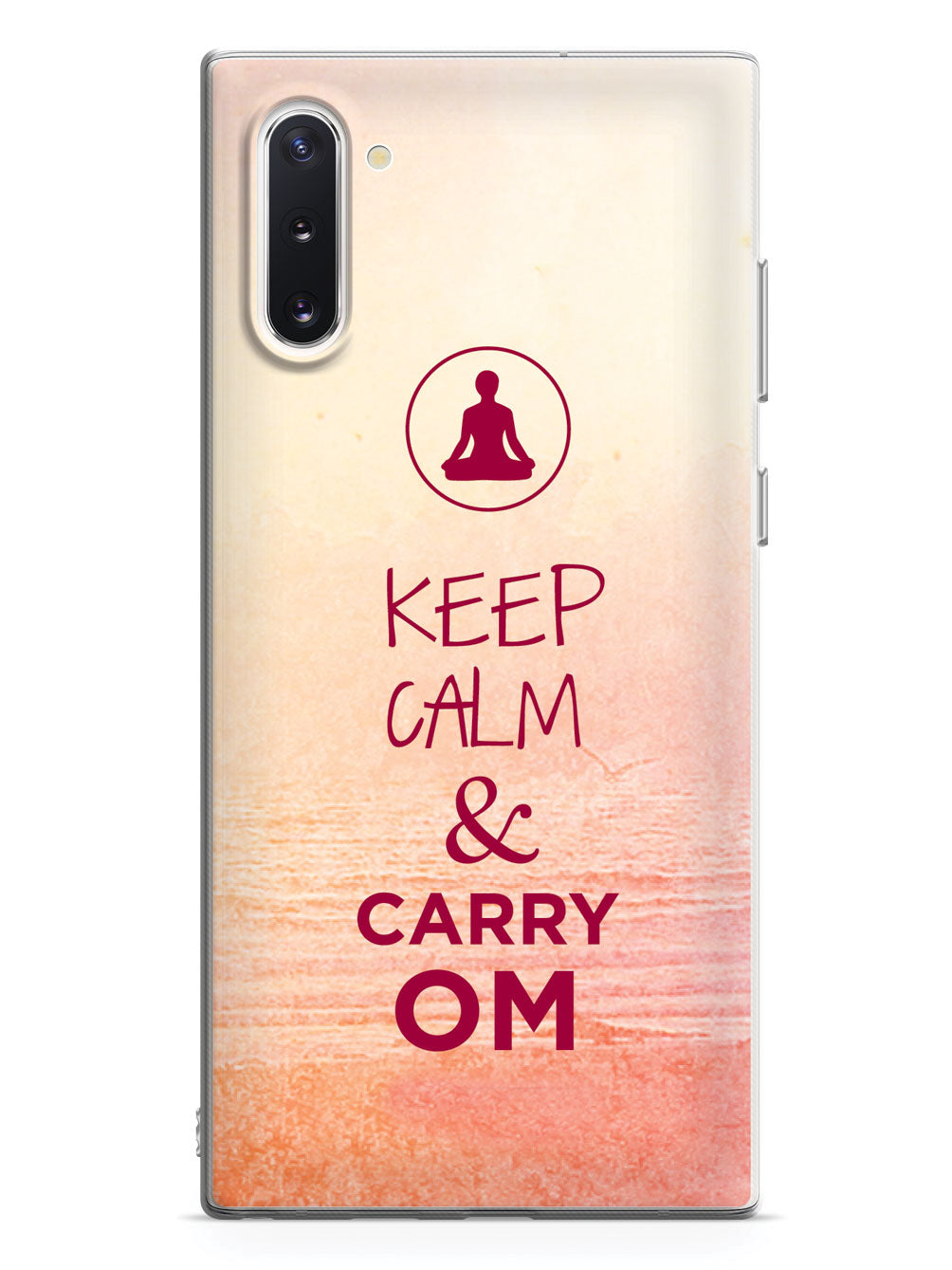 Keep Calm & Carry Om - Yoga Humor Funny Case