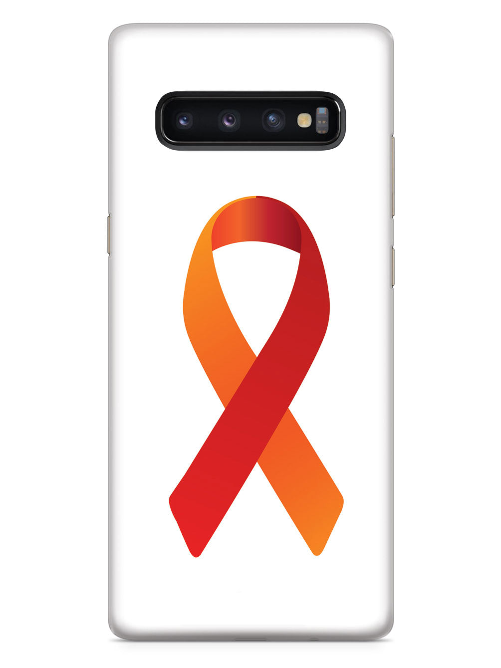 Orange & Red Awareness Ribbon Case