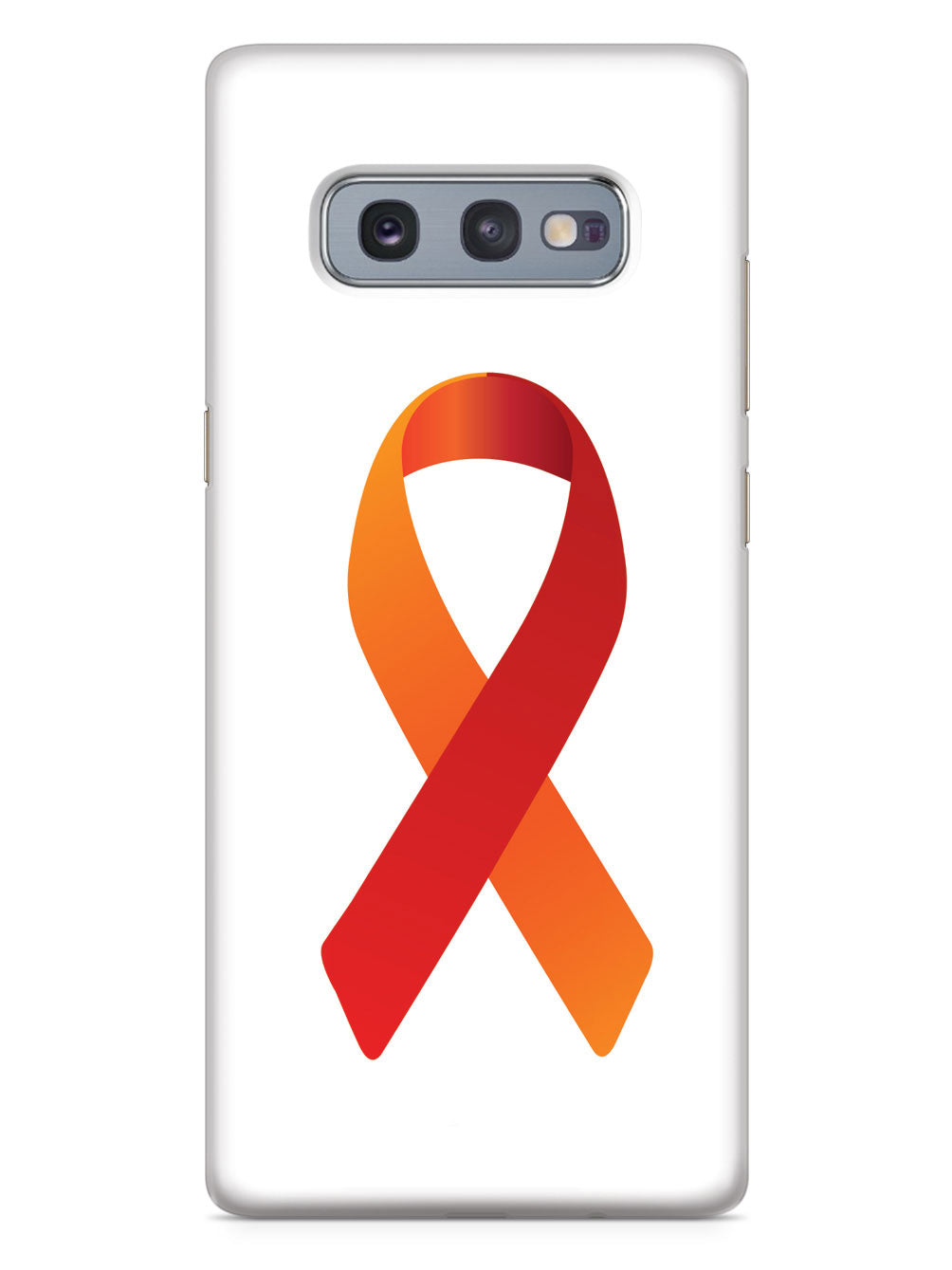 Orange & Red Awareness Ribbon Case