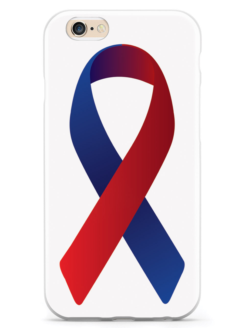 Red & Blue Awareness Ribbon Case