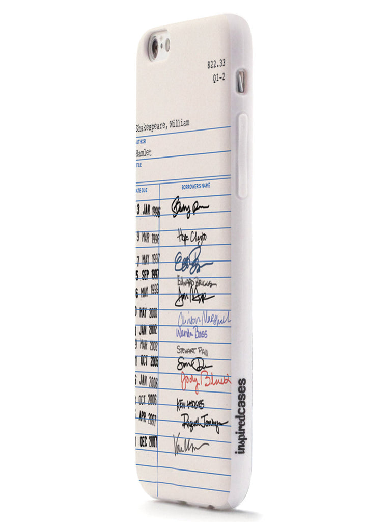 Shakespeare Library Card Vintage Library Card - Hamlet By Shakespeare Case – InspiredCases