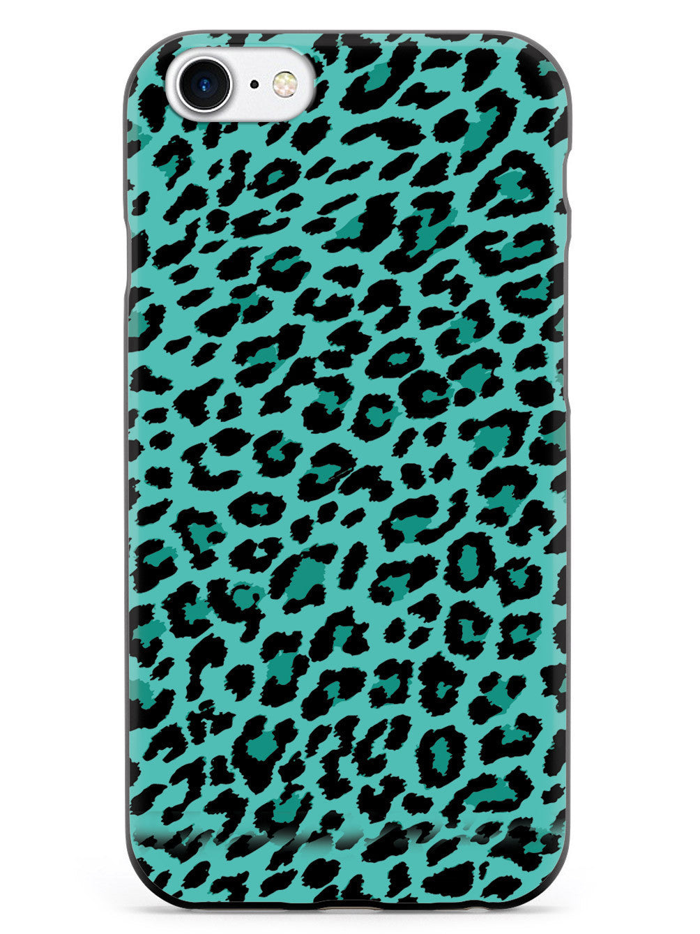 Teal Leopard Print Pattern Case