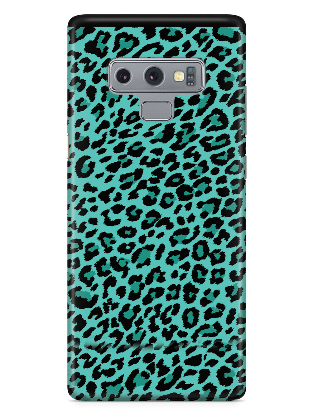 Teal Leopard Print Pattern Case