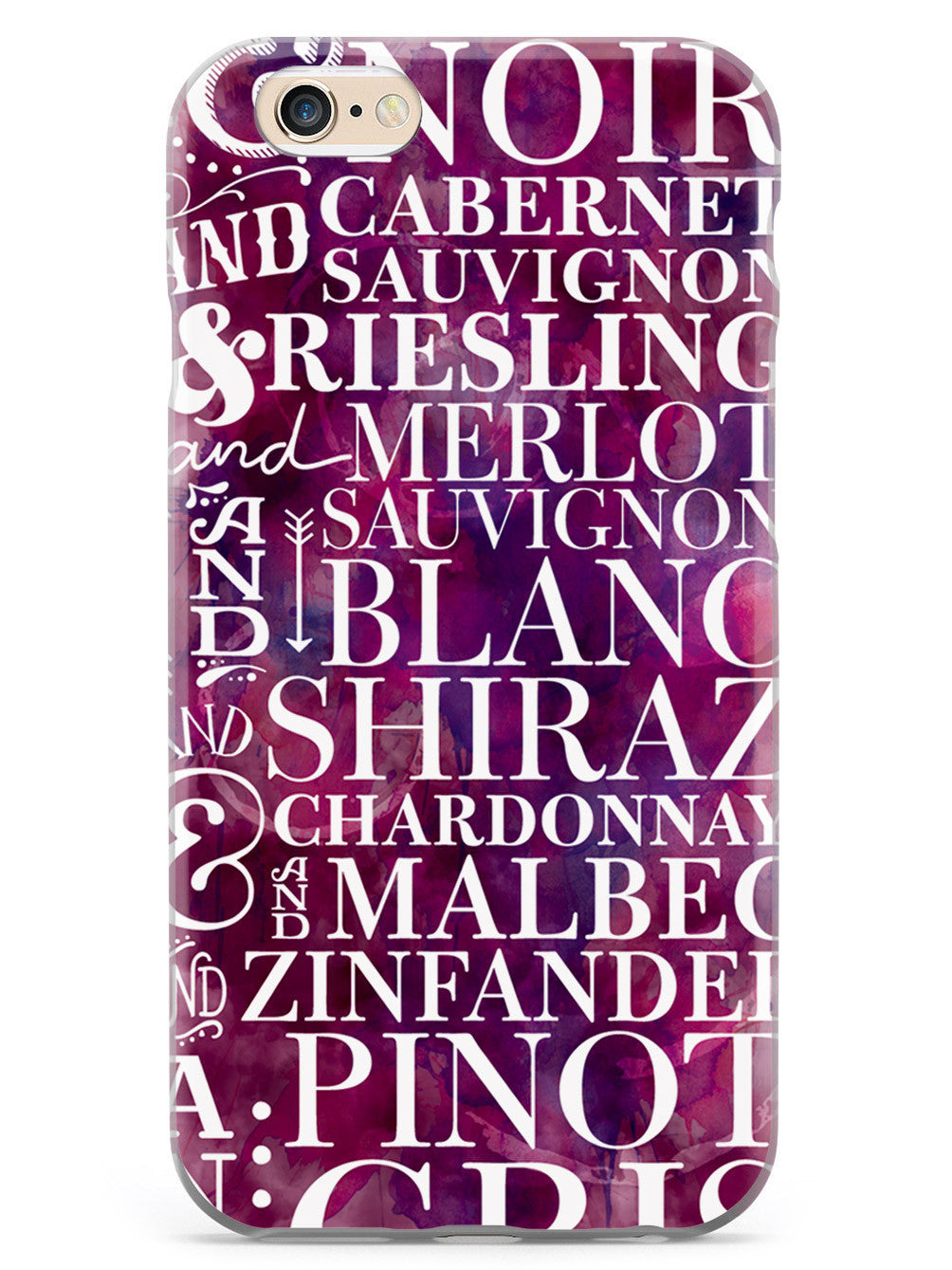 Wine Wine Wine Pattern Case