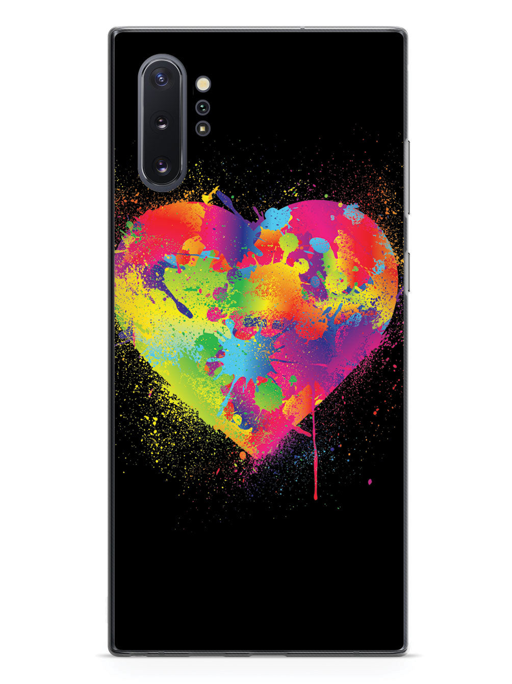 Rainbow Heart Paint Splatter  Case