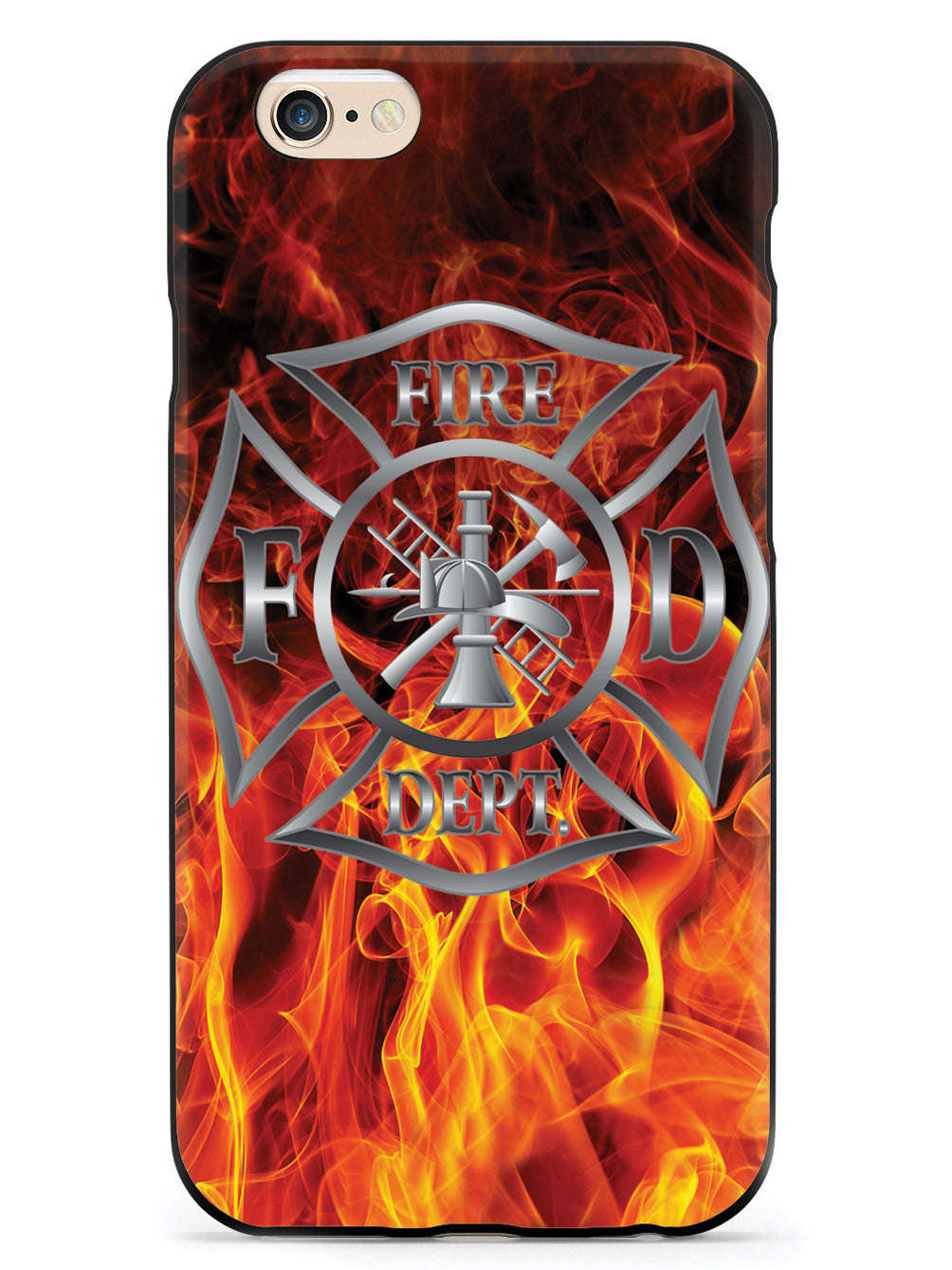 Fire Badge Flame Case For Firemen Fire Department Case