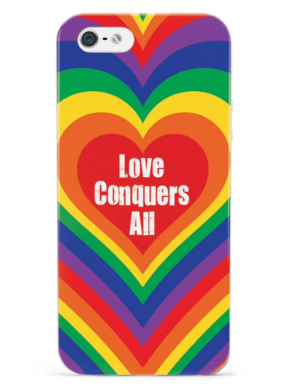 Love Conquers All Inspirational Quote Case