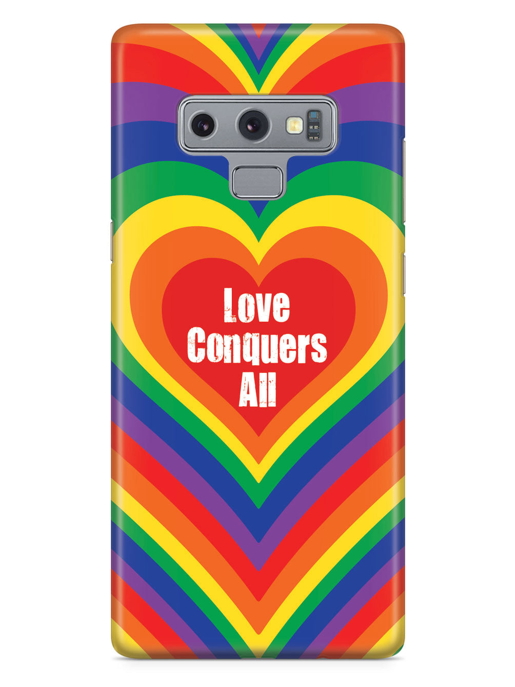 Love Conquers All Inspirational Quote Case