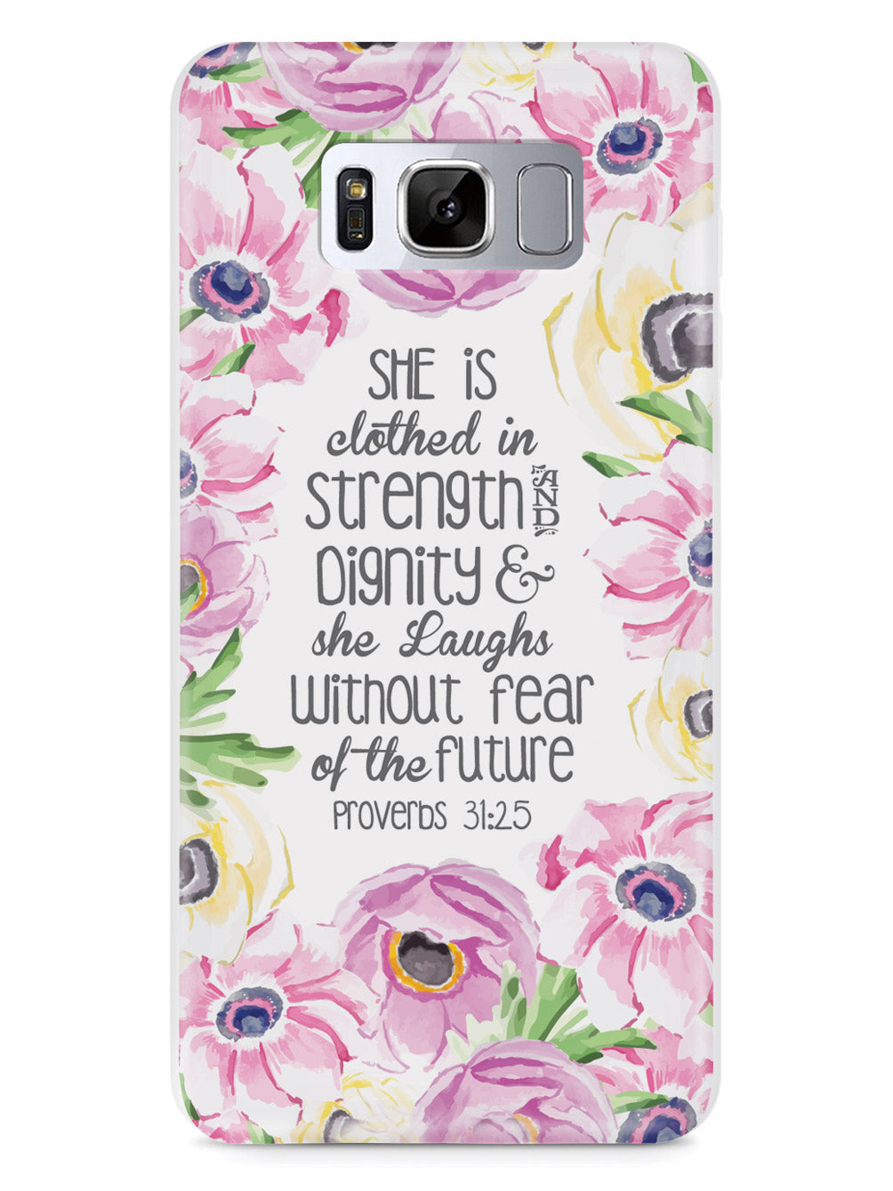 Proverbs 31.25 - Bible Verse Quote Inspirational Design Case