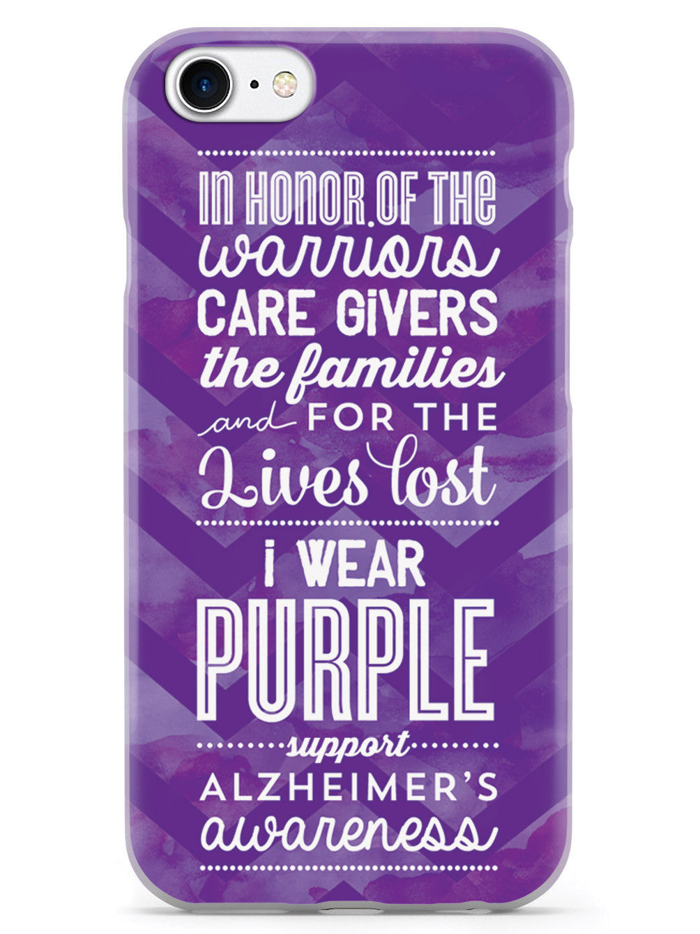 I Wear Purple - Alzheimer's Awareness Support Case