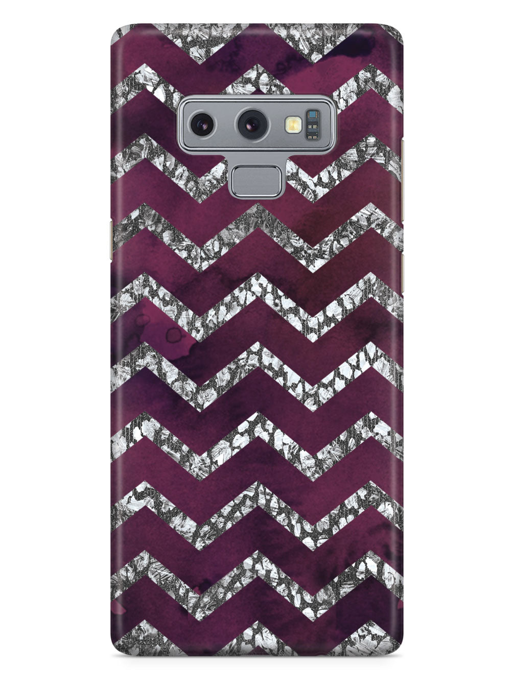 Purple & Silver Chevron Pattern Case