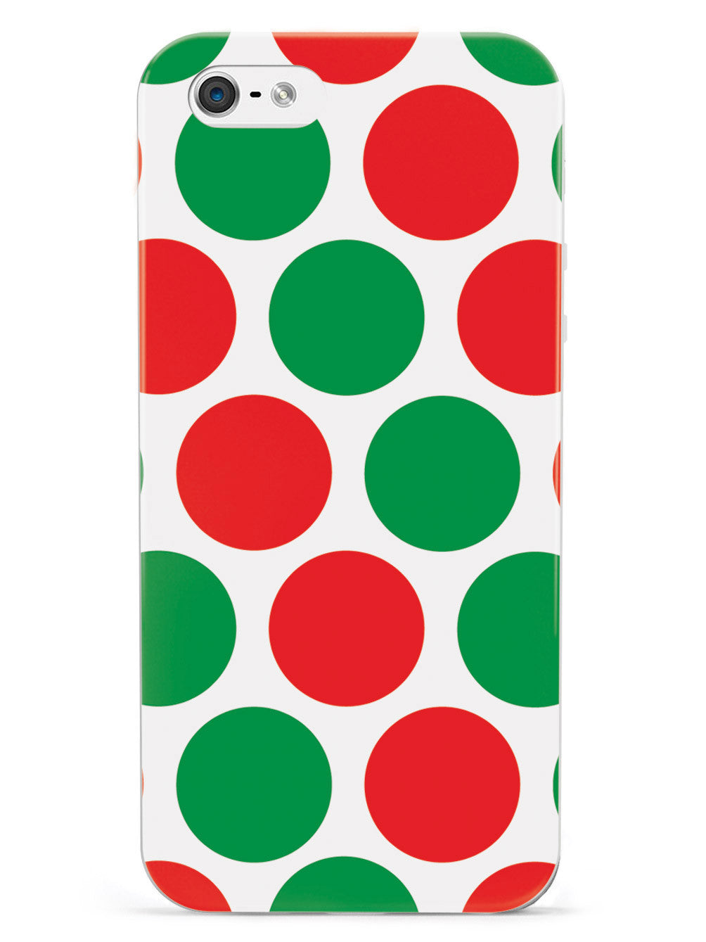 Red & Green Polka Dot Christmas Colors Case