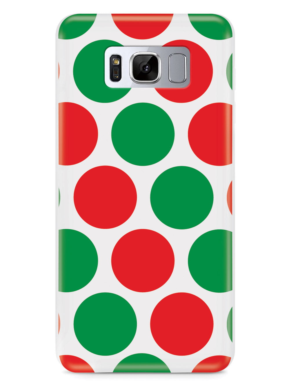 Red & Green Polka Dot Christmas Colors Case