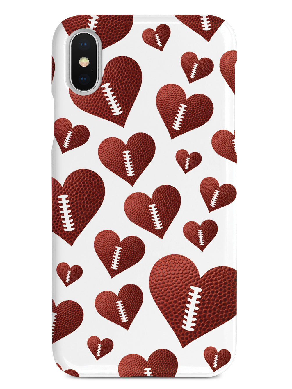 Football Heart Pattern Case