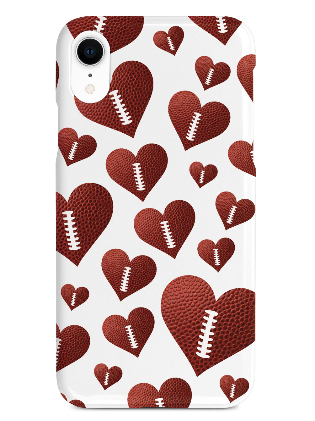 Football Heart Pattern Case
