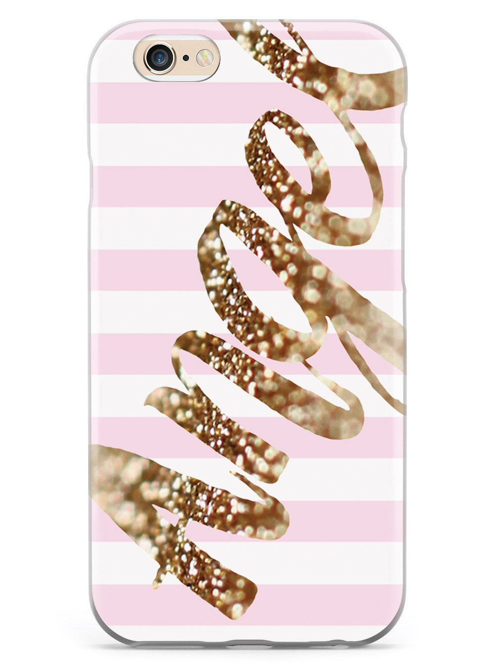 Glitter Angel Pink & White Background Case
