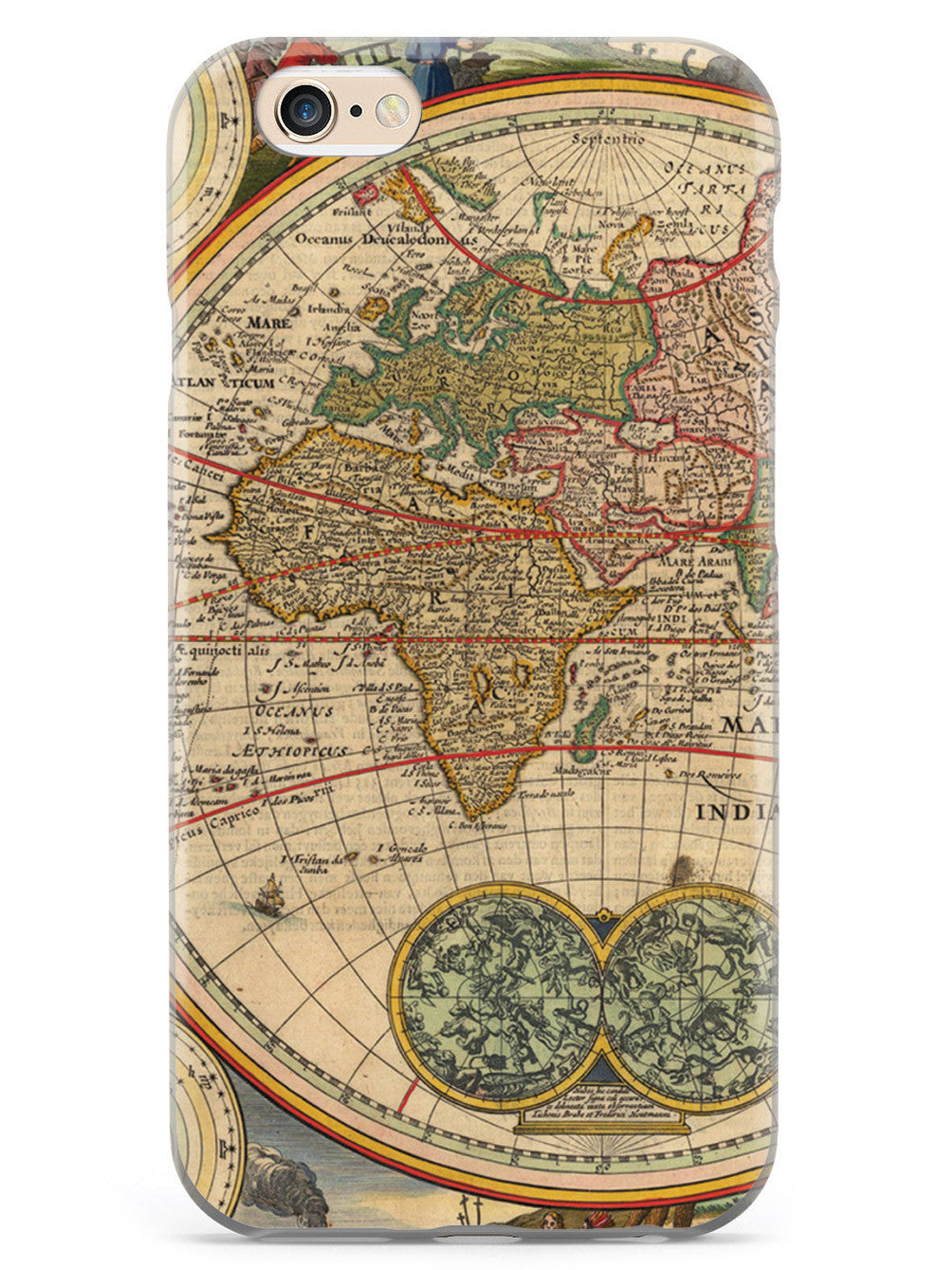 Vintage World Map - Europe, Africa Case