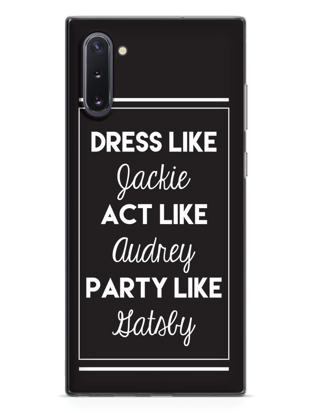 dress like jackie act like audrey party like gatsby Jackie, Audrey & Gatsby InspiredPosters