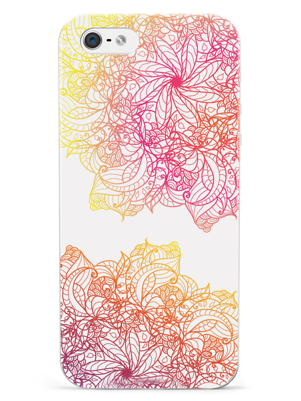 Colorful Doodle Flowers Case