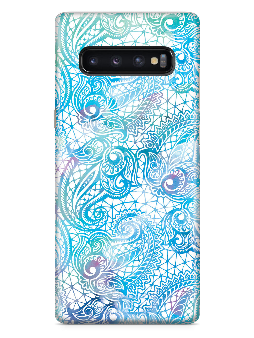 Teal Paisley Lace Case
