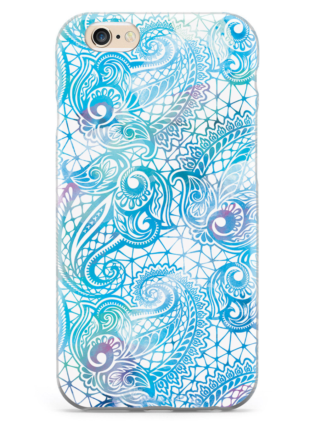 Teal Paisley Lace Case