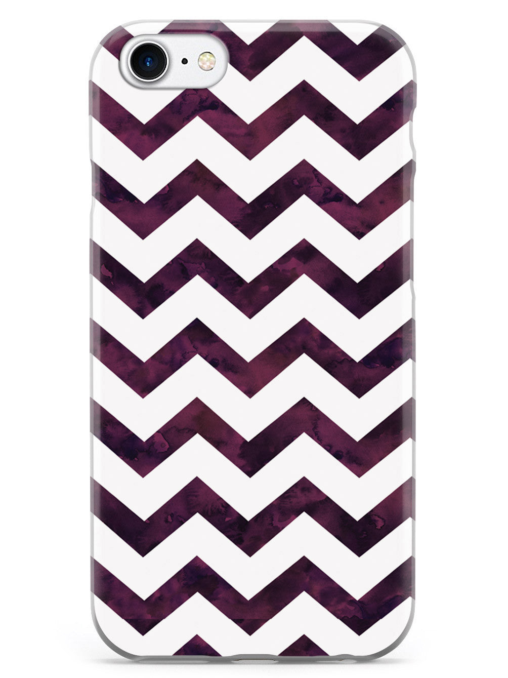 Watercolor Chevron Pattern - Plum Purple Case