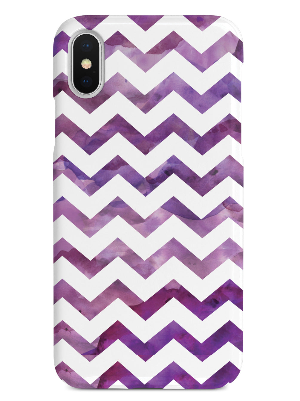 Watercolor Chevron Pattern - Purple Case