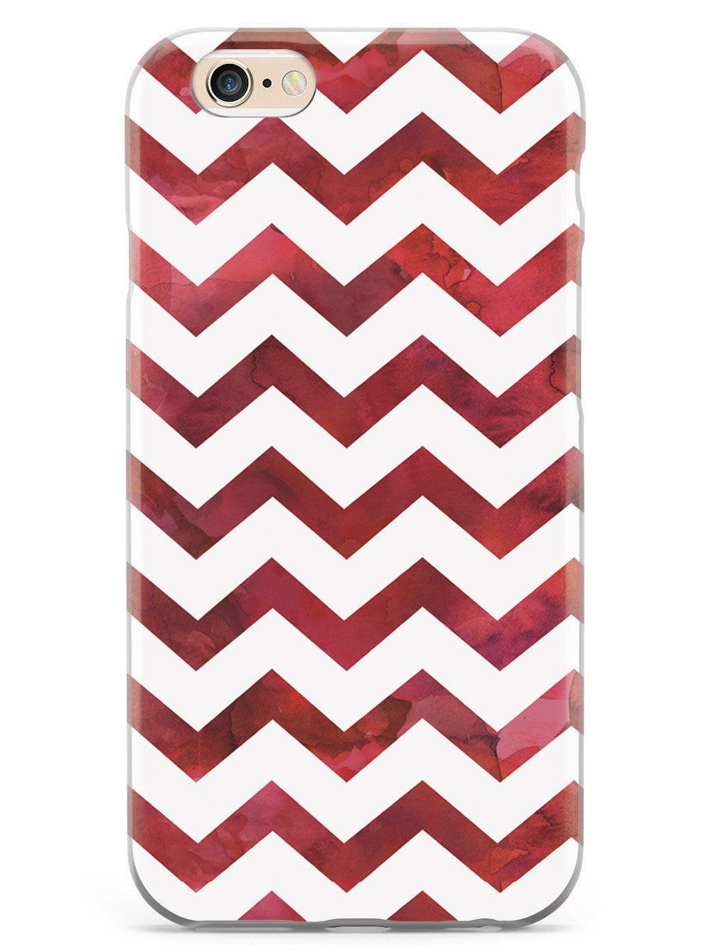 Watercolor Chevron Pattern - Red Case