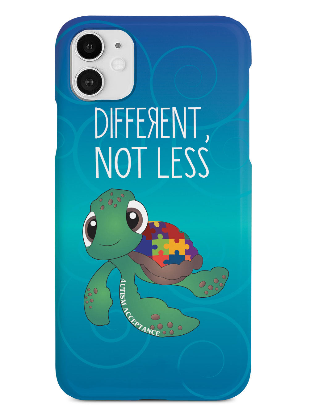 Different, Not Less Turtle - Autism Awareness Case