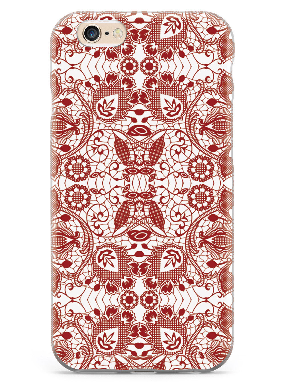 Lace Pattern - Crimson Red Case