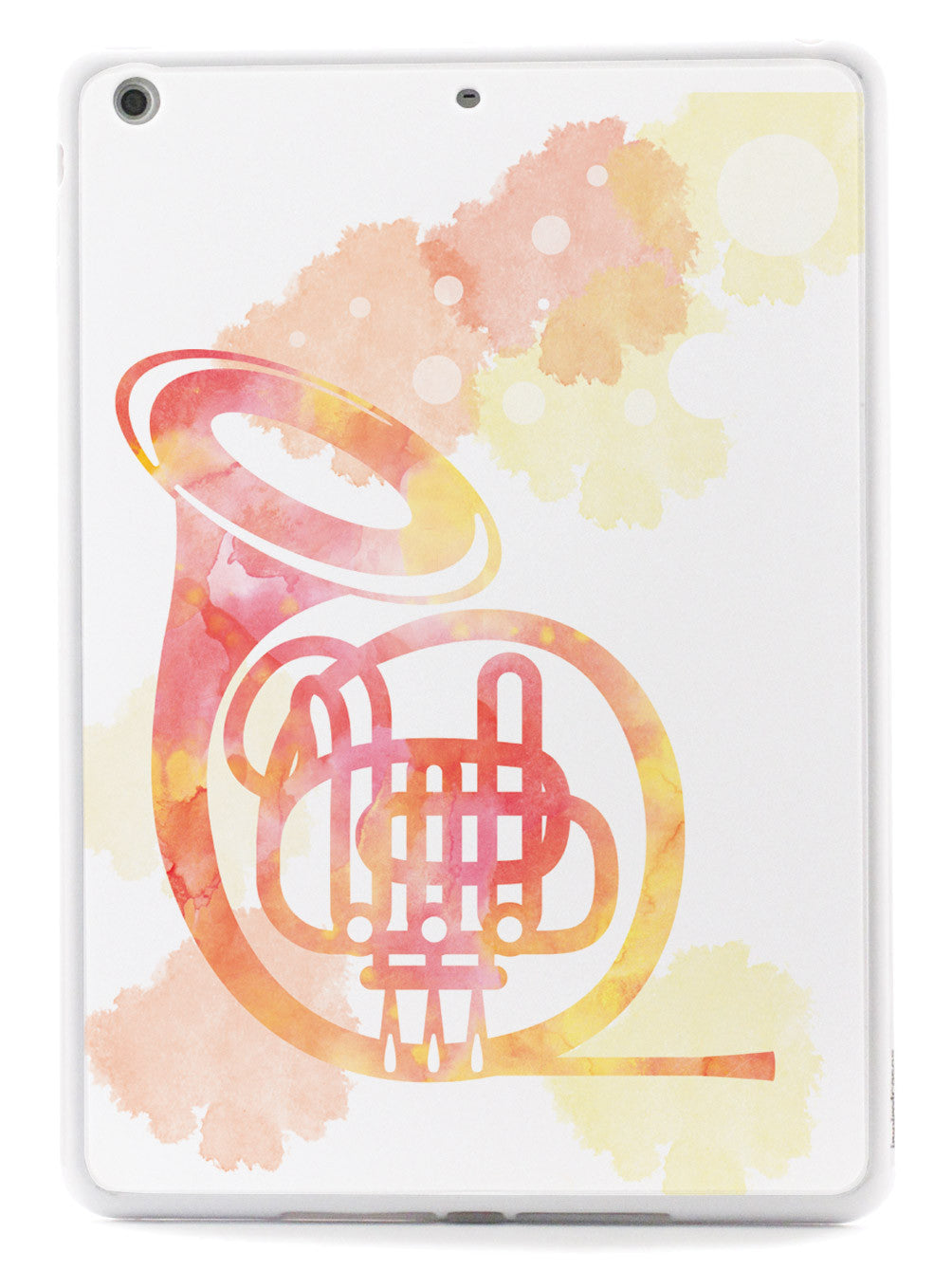 French Horn Silhouette - Watercolor Case