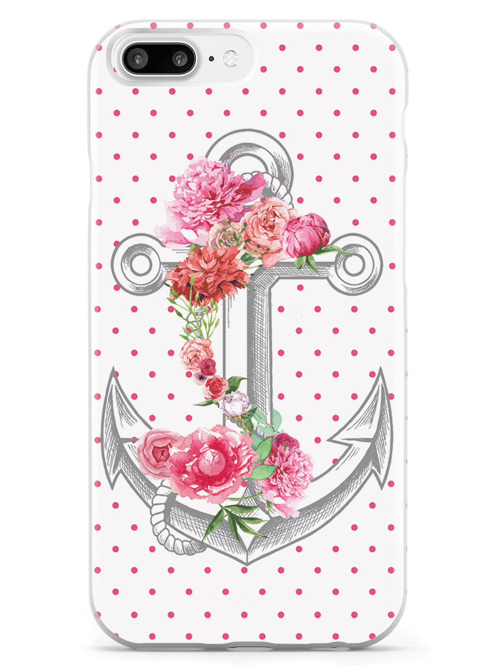 Pink Flower Anchor Case
