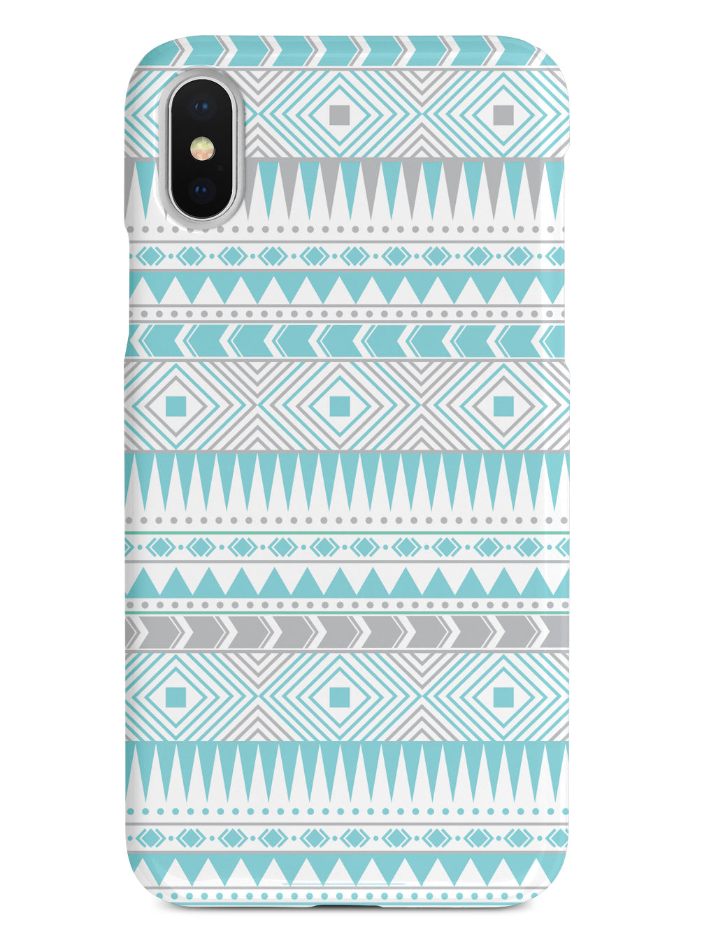 Aztec Pattern - Blue and Gray Case