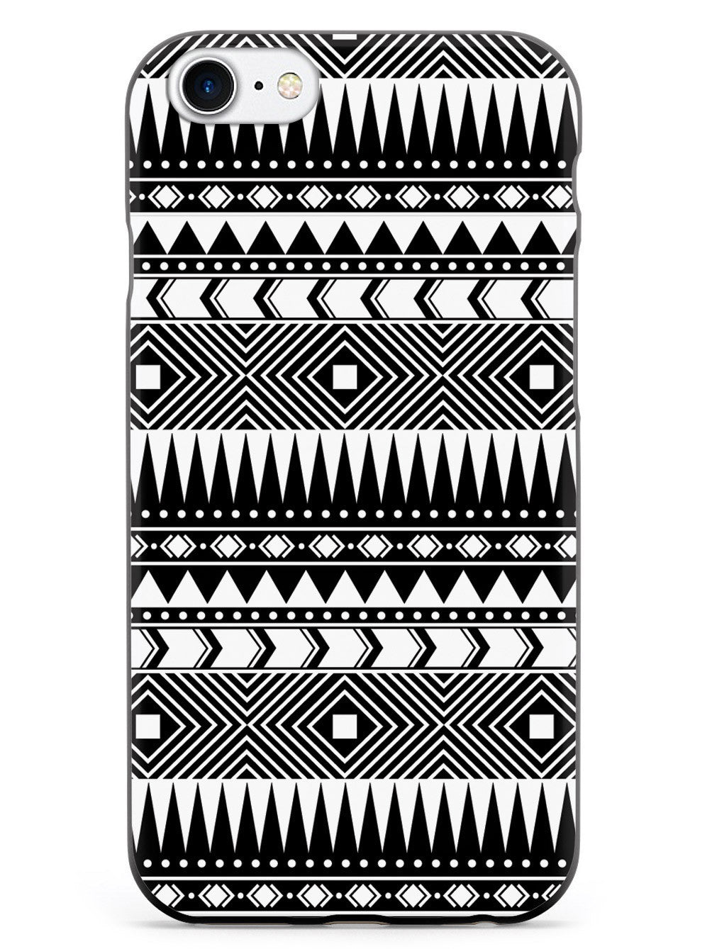 Aztec Pattern - Black and White Case