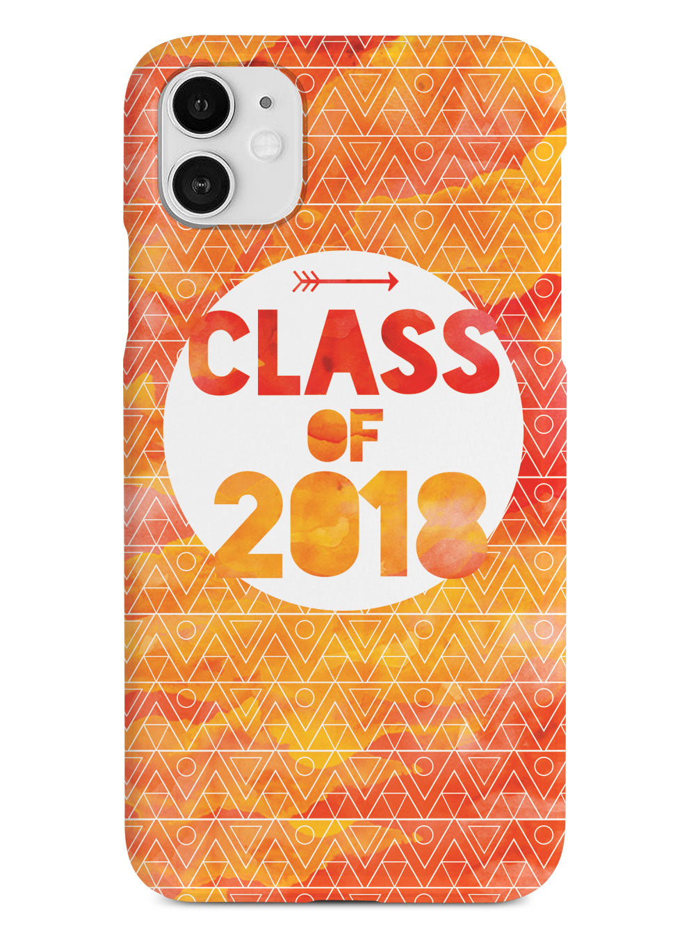 Class of 2018 - Orange Watercolor Case
