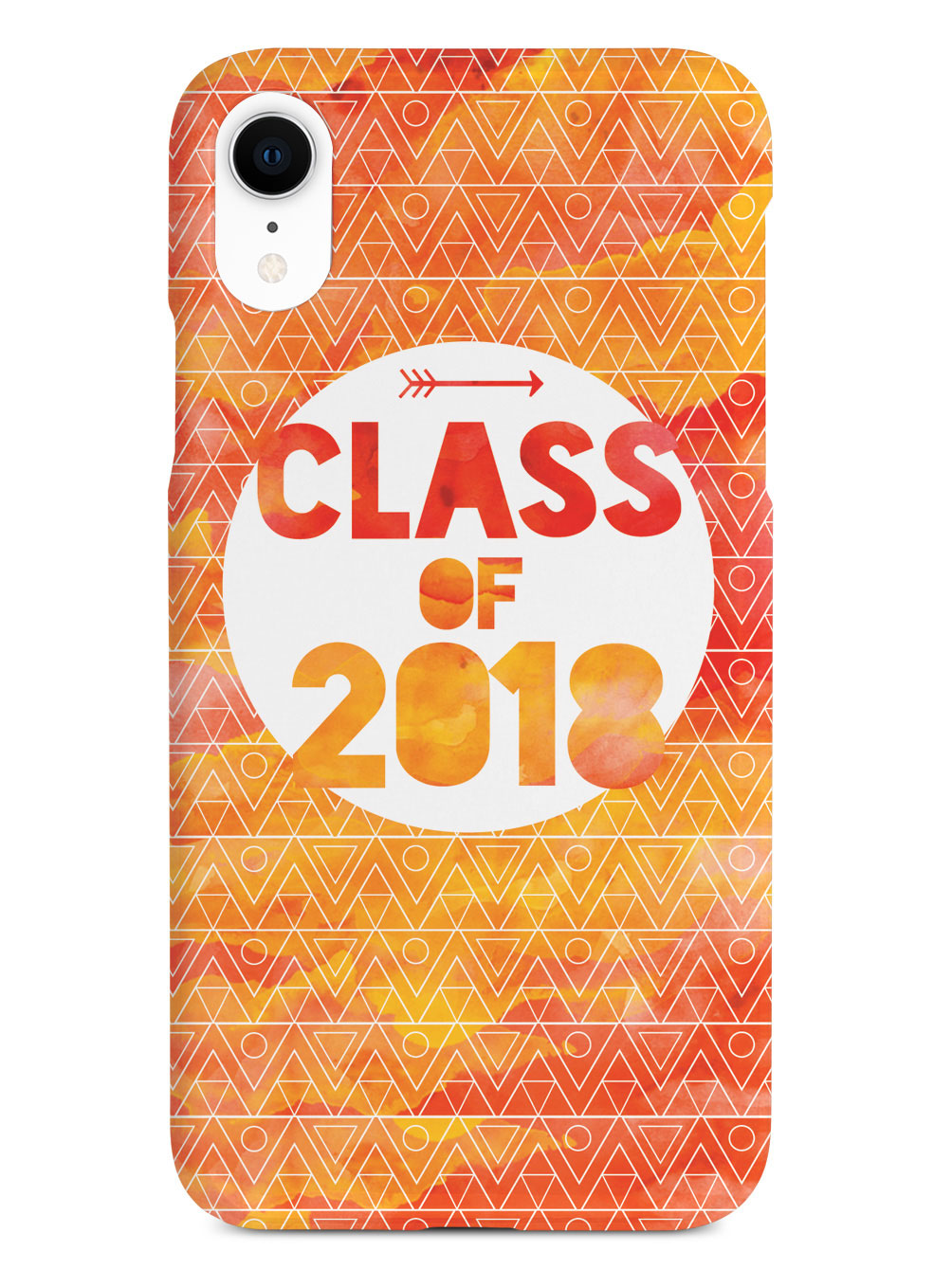 Class of 2018 - Orange Watercolor Case