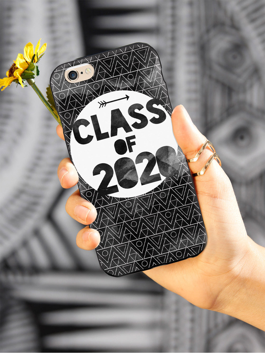 Class of 2020 - Black Watercolor Case