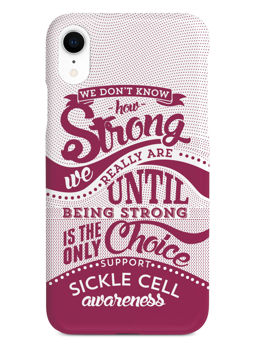 Sickle Cell - How Strong - Burgundy Case