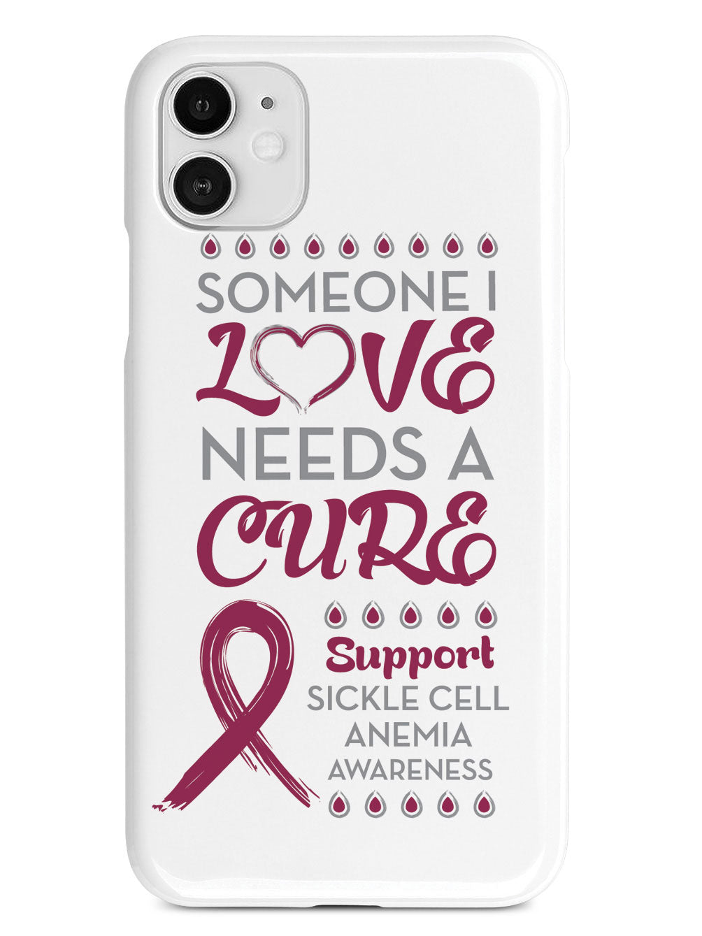 Sickle Cell - Someone I Love - Burgundy Case