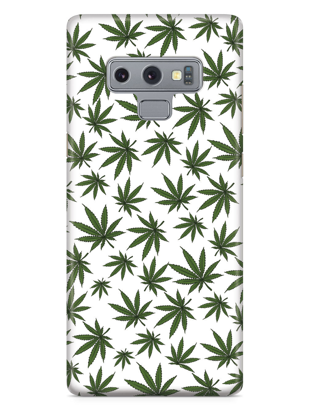 Marijuana Leaf Pattern - White Case