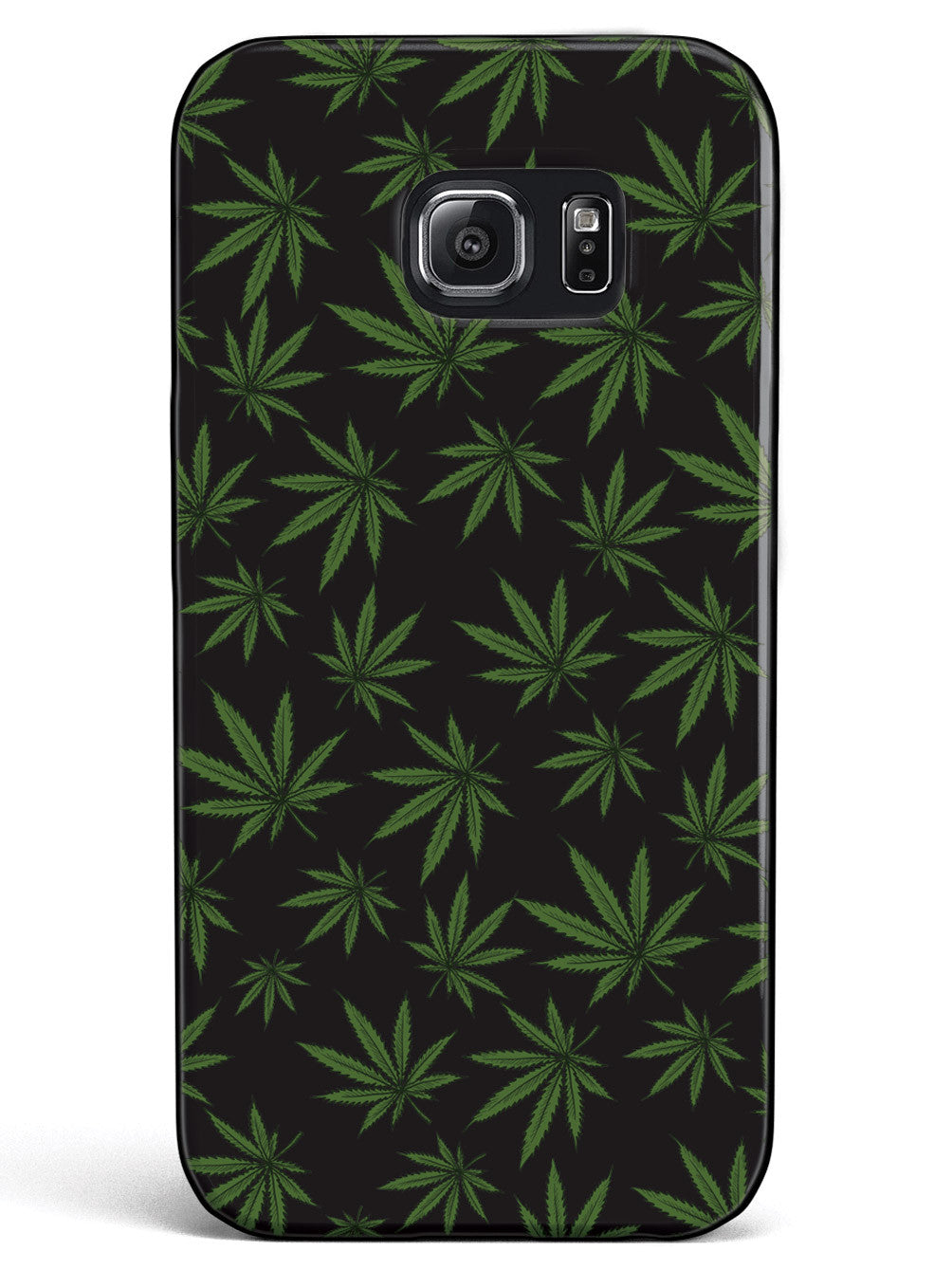 Marijuana Leaf Pattern - Black Case