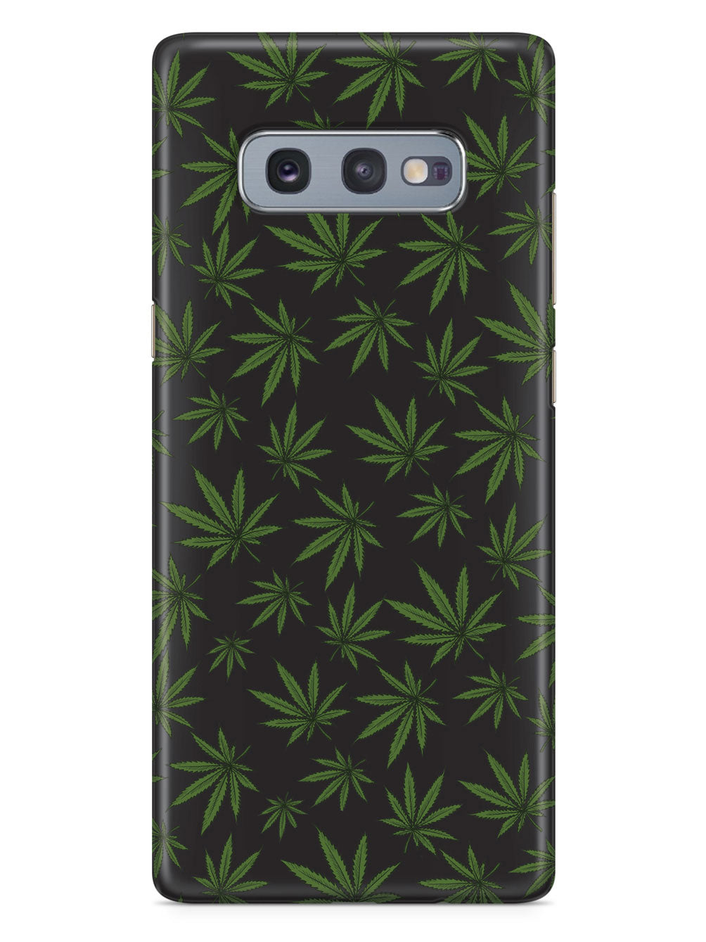 Marijuana Leaf Pattern - Black Case