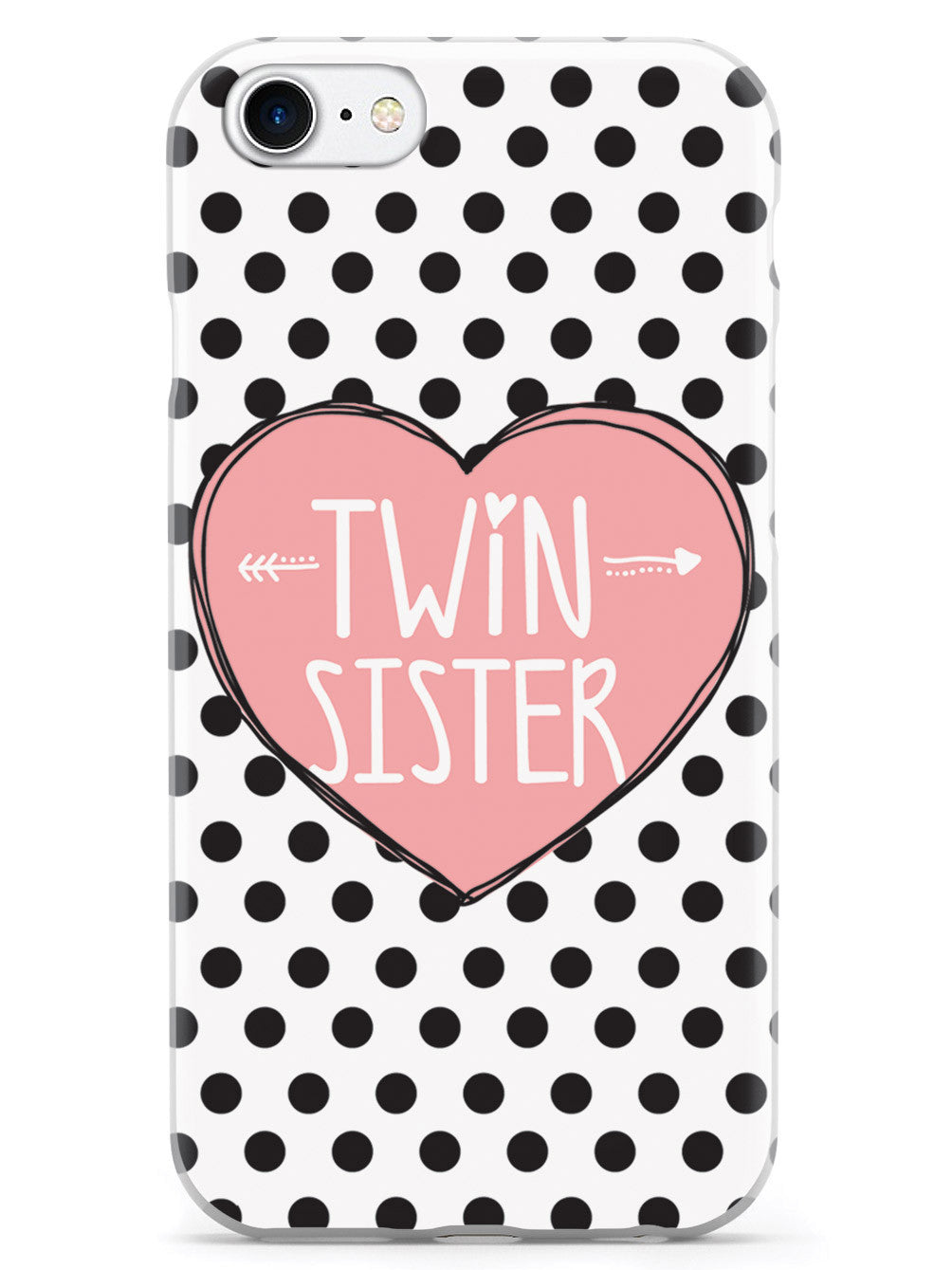 Sisterly Love - Twin Sister - Polka Dots Case