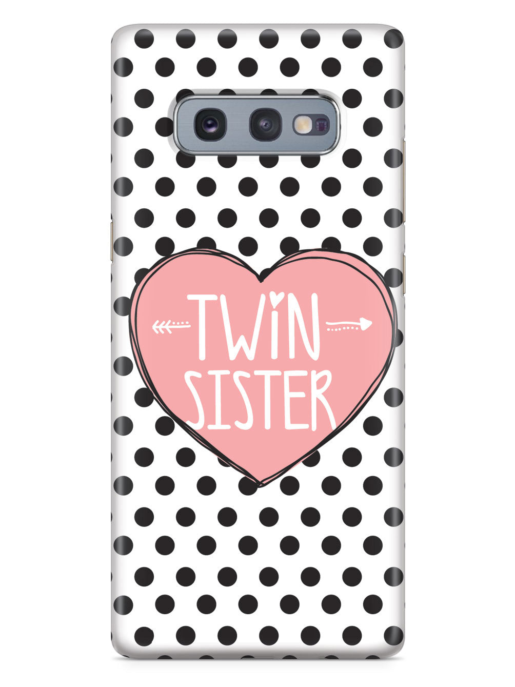 Sisterly Love - Twin Sister - Polka Dots Case