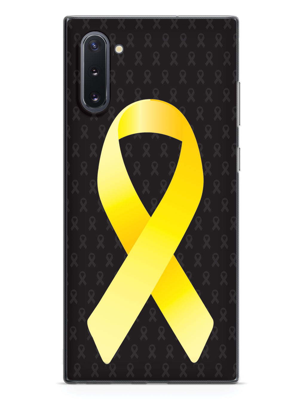 Yellow Awareness Ribbon - Black Case